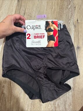Cupid High-Rise Tummy Panel Briefs - Black set of 2